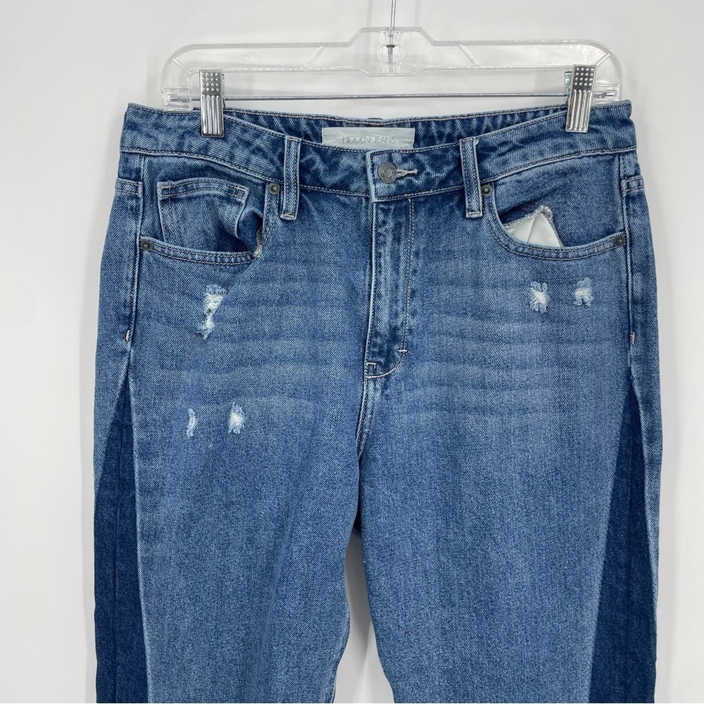 Stylish Blue Straight Leg Jeans for Women - Picture 2 of 11